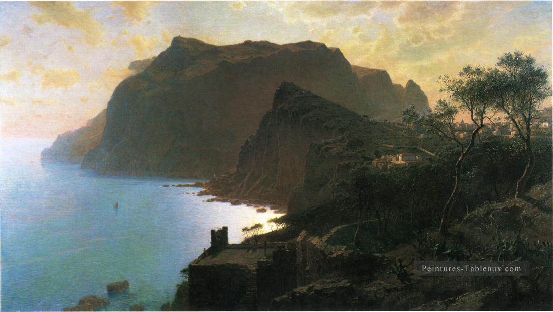 La mer de Capri paysage luminisme William Stanley Haseltine Peintures à l'huile
